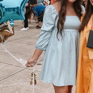 square neck mini dress | exlura